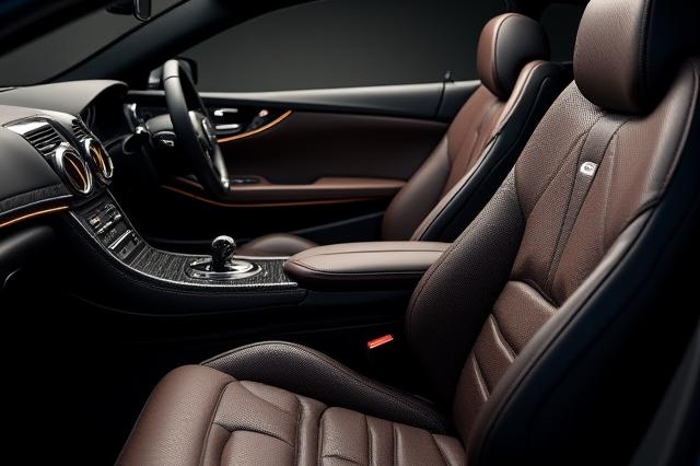 Luxuriöser Fahrzeuginnenraum mit individuellem Leder- und Alcantara-Polster, integrierten Reptil-Motiven